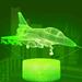 YSTIAN 3D Plane Night Light Led Touch Switch Decor Table Desk Optical Illusion Lamps 7 Color Changing Lights LED Table Lamp Xmas Home Love Birthday Children Kids Decor Toy Gift