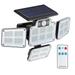 [Pack of 2] 216 LEDs Solar Outdoor Light Motion Sensor Security Flood Lamp Wall Wireless Solar Lamp with 3 Adjustable Heads IP65 Waterproof for Garden Patio Garag