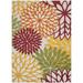 HomeRoots 8 x 11 ft. Red Warm Harvest Indoor & Outdoor Area Rug - Red - 8 x 11