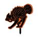 Halloween Cat Silhouette Garden Statues Decorative Garden Stakes