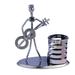 wrought iron band pen holder Wrought Iron Band Pen Holder Electric Guitar Band Desktop Supply Organizer Fashionable Students Stationery Metal Crafts Ornament