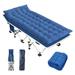 CodYinFI Cot Camping Cot with Thick Pad Cots for Sleeping Camping Bed Folding Cot 450LBS(Max Load) Comfortable Double Layer Heavy Duty with Carry Bag for Office/Home Nap Outdoor Travel