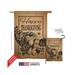 Breeze Decor 13054 Thanksgiving Happy Cornucopia Burlap 2-Sided Vertical Impression House Flag 28 x 40 in.