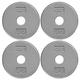 1-Inch Hole Standard Solid Cast Iron Weight Plates - Great For Strength Training Weightlifting Bodybuilding & Powerlifting Multiple Choices Available