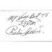 Charlie Louvin Signed 3x5 Index Card
