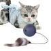 Electric Cat Balls Interactive Play Teaser Toys Soft Plush Cat Balls Toys for Indoor Cats for Kitten Indoor Cats Chase Playing dark grey