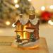 Christmas Decoration Resin House LED Light Up Village House Christmas Decorations for Home Xmas Gifts Noel Ornaments Year
