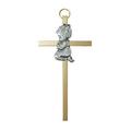 Christian Brands B61P04 4.25 in. Baby Girl Brass Cross