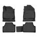 OMAC Floor Mats Liner for Hyundai Kona EV 2019-2024 Black TPE All-Weather 4 Pcs