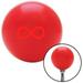 American Shifter Red Infinity Red Shift Knob with M16 x 1.5 Insert Shifter Auto Manual Custom Brody