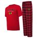 Men's Concepts Sport Red/Black Chicago Blackhawks Arctic T-Shirt & Pajama Pants Sleep Set