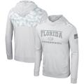 Men's Colosseum Gray Florida Gators OHT Military Appreciation Long Sleeve Hoodie T-Shirt