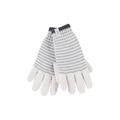 Heat Holders - Womens Striped Fleece Lined Thermal Gloves - Cream - Size X-Small/Small