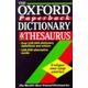 The Oxford paperback dictionary and thesaurus - Julia Elliott - Paperback - Used