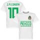 Mexico J.M. Corona 10 Team T-Shirt - White - S
