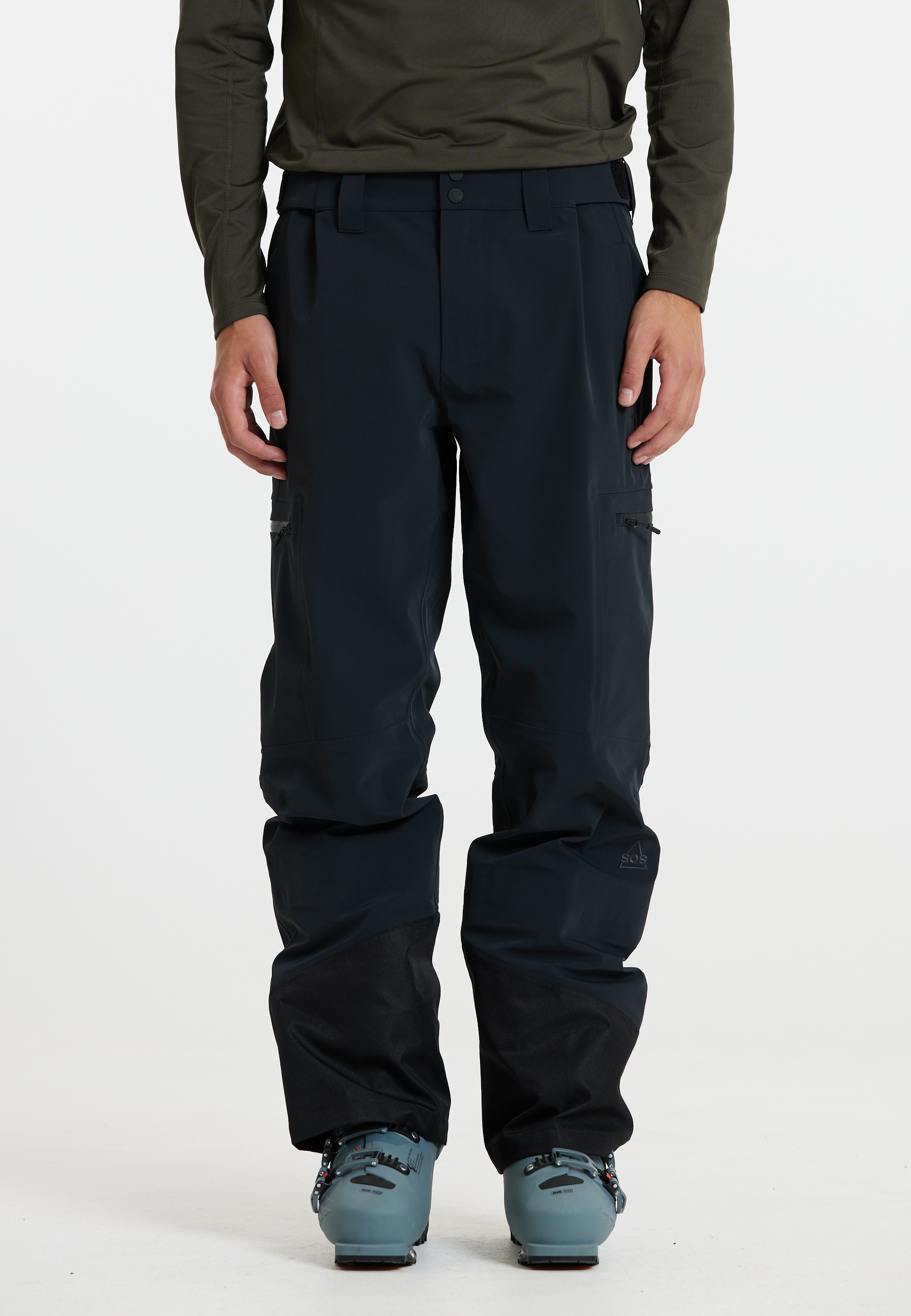 Skihose SOS "Lipno", Herren, Gr. S, US-Größen, schwarz, 84% Nylon, 16% Elasthan, unifarben, Sportlich, Hosen, mit wasserdichter Technologie und funktionalen Features Image