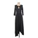 Matilda Jane Casual Dress - A-Line: Black Solid Dresses - Women's Size X-Small