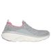 Skechers Women's Relaxed Fit: D'Lux Walker 2.0 - Bold State Slip-On Shoes | Size 11.0 | Gray/Pink | Textile/Synthetic | Vegan | Machine Washable