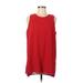 Escada Sport Sleeveless Blouse: Red Print Tops - Women's Size 40