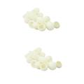 FRCOLOR 400 Pcs Skin Care Scrub Ball Facial Cleanser Balls Makeup Accessories Facial Cleaning Balls Natural Silk Cocoons Natural Silk Ball Cocoons Natural Silkworm Scrub White Make up