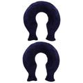 DOITOOL 2pcs U-Shaped Hot Water Bag Neck Hot Water Bags Small Hot Water Bottle Heating Water Bag Plush Milk Bottle Warmer Creative Hot Water Bag Knitted Sleeve Travel with Cover Silica Gel
