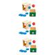 Totority 3 Sets coin drop box toddler toys for girls wooden toy kids sports toys toys for wooden toys baby balls coin toy baby cognitive toy kids education toy puzzle