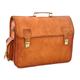 Jony Vintage Leather Briefcase Laptop Messenger Bag Best Computer Satchel Handmade 18 INCH Brown Bags for Men Women