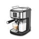 Morphy Richards Traditional Pump Espresso Coffee Machine & Automatic Milk Frother, 15 Bar Pressure, One Touch Espresso, Cappuccino, Latte Maker, Stainless Steel, 172023
