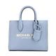 Michael Kors Mirella Logo Tote Crossbody Bag size Small, Pale Blue Multi