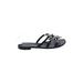 Giuseppe Zanotti Sandals: Black Solid Shoes - Women's Size 38 - Open Toe