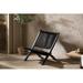 South Shore Agave Teak Outdoor Armless Lounge Chair Wood in Black/Brown | 28.25 H x 24 W x 30 D in | Wayfair 15179