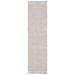 Gray/White 2'3" x 22' Indoor Area Rug - Breakwater Bay Gatson Handwoven Area Rug in Gray/Brown Polyester/Viscose/Wool/Jute & Sisal | Wayfair