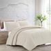 Videri Home Modern Clipped Comforter Set Polyester/Polyfill/Microfiber in White | King Comforter + 2 King Shams | Wayfair 104814