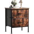 Ebern Designs Orik Nightstand w/ 2 Drawer, Small Dresser for Bedroom Night Stand | 22.4 H x 18.5 W x 13.8 D in | Wayfair