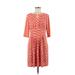 Tahari Casual Dress - A-Line: Orange Dresses - Women's Size 8