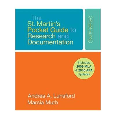 The St Martins Pocket Guide to Research and Documentation with MLA and APA Updates
