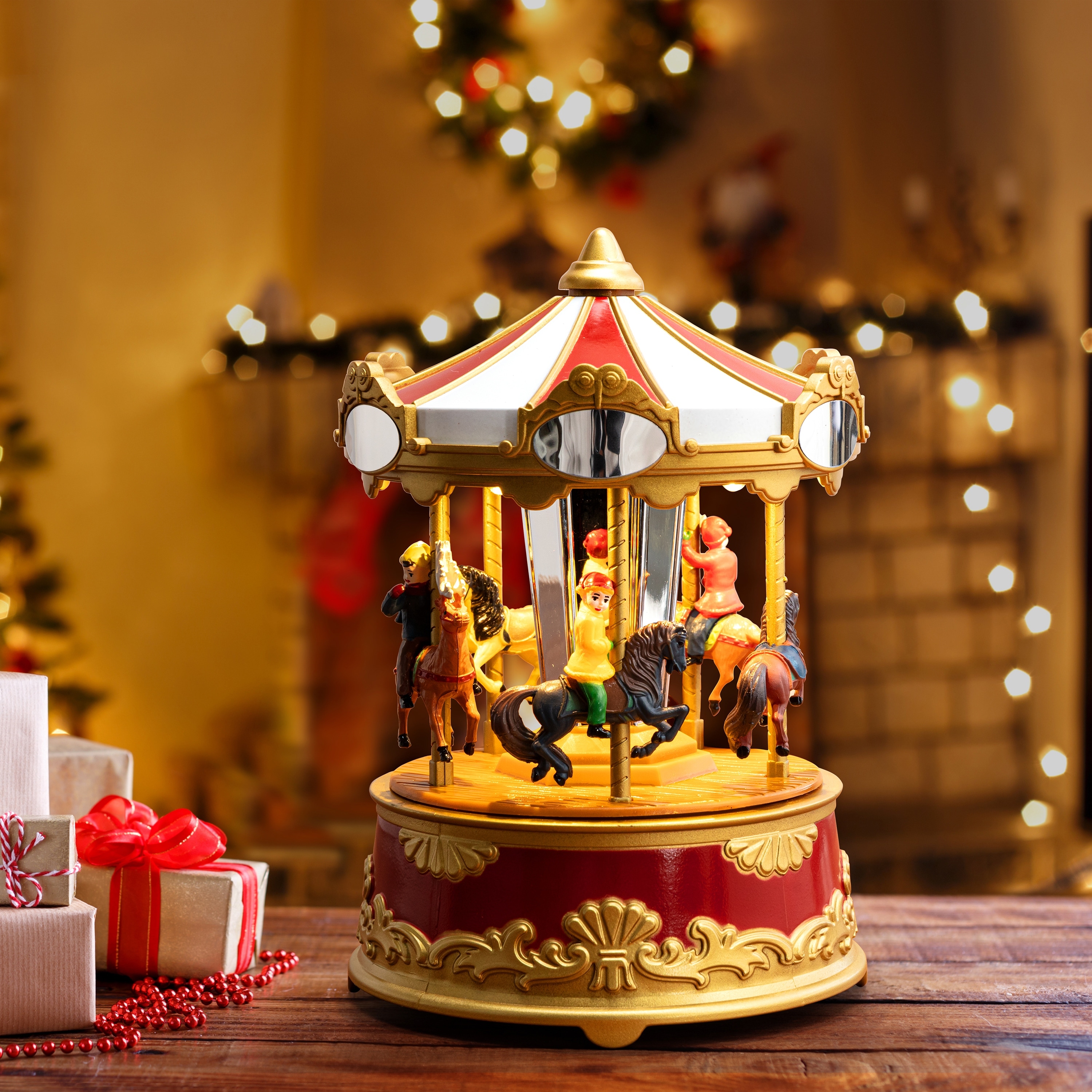 5.75" Animated & Musical Carousel