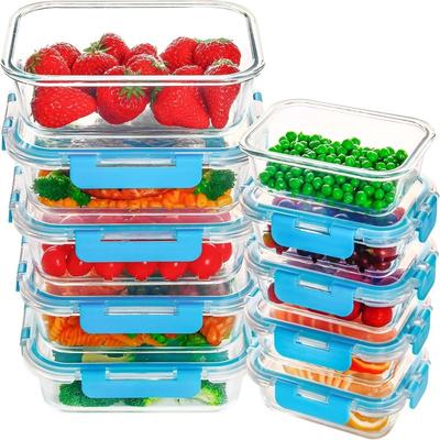 10 Pack Meal Prep Containers (34oz . 12oz)