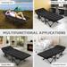 DoCred Folding Camping Bed Cot for Adults, Guest Bed with Mattress