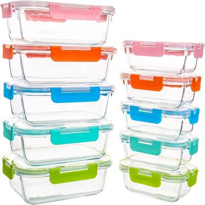 Glass Food Storage Containers (34oz . 12oz)