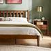 Mopio Ted Acacia Solid Wood Bed Frame with Headboard