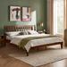 Mopio Ted Acacia Solid Wood Bed Frame with Headboard