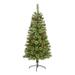 Pre-Lit Mountain Pine Artificial Christmas Tree - 5’ - Warm Clear LED Lights - 5 Foot