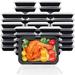 50 Pack 16 oz Meal Prep Containers Plastic