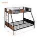 Twin-over-full bunk bed modern steel frame bunk bed