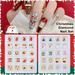 UDIYO 20Pcs/40Pcs Christmas Nail Art Decoration Cute Snowman Reindeer Socks Gloves Hat Bell Xmas Tree Charms 3D Nail Ornaments Women DIY Manicure Accessories Holiday Gift