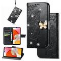 Mantto For Google Pixel 6 Pro Wallet Case Bling Diamond PU Leather Flip Wallet Case Hand Strap Butterfly Embossed Protective Flip Stand Card Holder Magnetic Cover for Google Pixel 6 Pro Black
