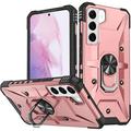 Case for Samsung Galaxy S21 Plus Case Galaxy S21+ Case Military Grade Drop Case with Kickstand Ring Magnetic Holder Shockproof Protective for Galaxy S21 Plus Phone Case (Rose Gold)