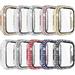 10-Pack Full Diamonds Bling Cases with Screen Protector Compatible for Apple Watch for iWatch SE Series 7 6 5 4 3 2 1 (45mm Rose Gold/Gold/Pink/Blue/Red/Black/Silver/Clear/Iridescent/Elf)