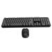 Wireless Keyboard And Mouse Combo Pure Color Retro 2.4G Wireless Keyboard Mouse With Round Keycaps And Numeric Keypad